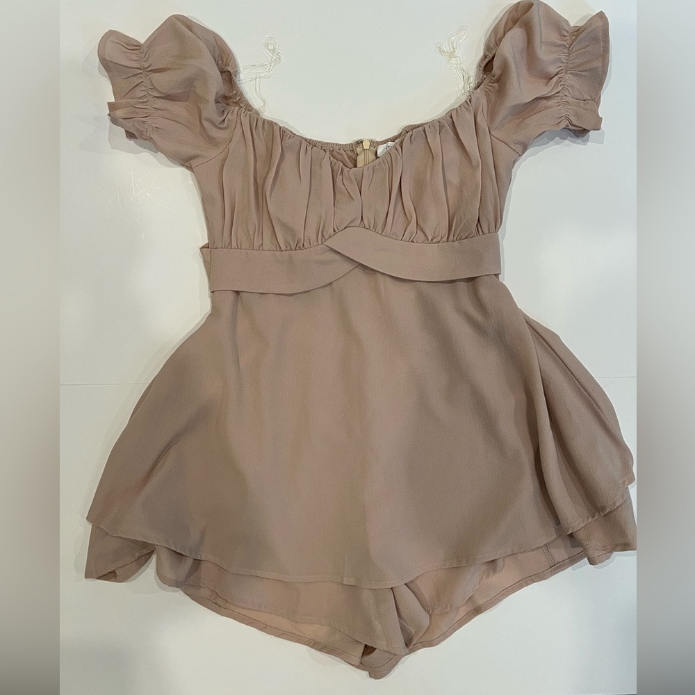 Windsor Women's Romper in Soft Brown